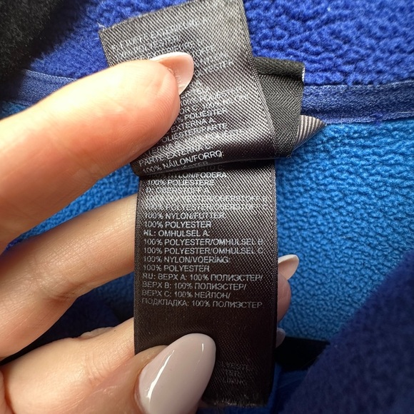 The North Face Men’s Blue Fleece Full Zip Jacket Medium - Picture 4 of 5